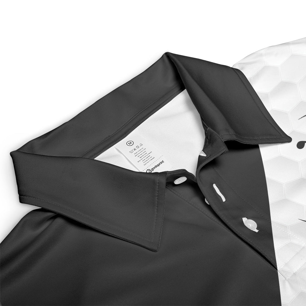 Personalized Men's Golf Shirts, Swing Golfer Polo - Golf Club 3D T-Shirt Short Sleeve