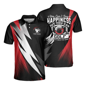 Custom Name You Can’t Buy Happiness But You Can Play Golf Polo Shirt For Men
