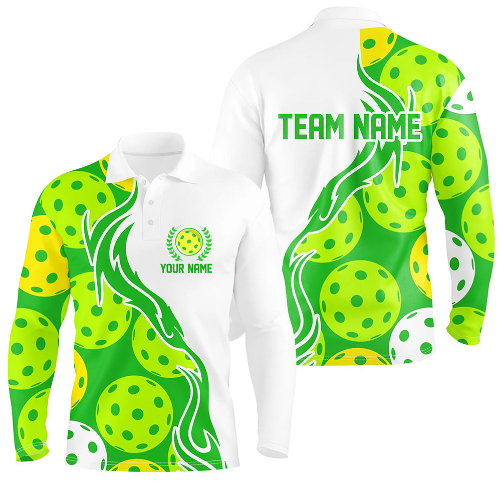 Custom Men's Pickleball Polo Shirts With Team Name, Outdoor Pickleball Outfits For Players IPHW5194
