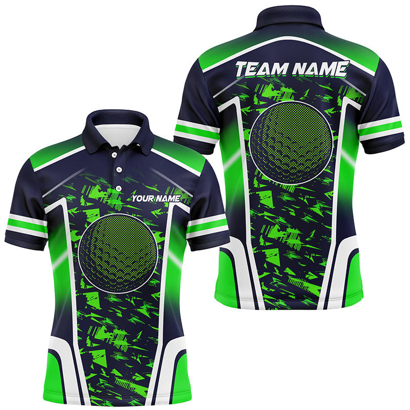 Men's Gradient Green Camo Golf Polo Shirt N8196