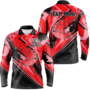 Men's Custom Red Camo Golf Polo Shirt - Stylish Golf Attire for Men, Perfect Golf Gift N7051