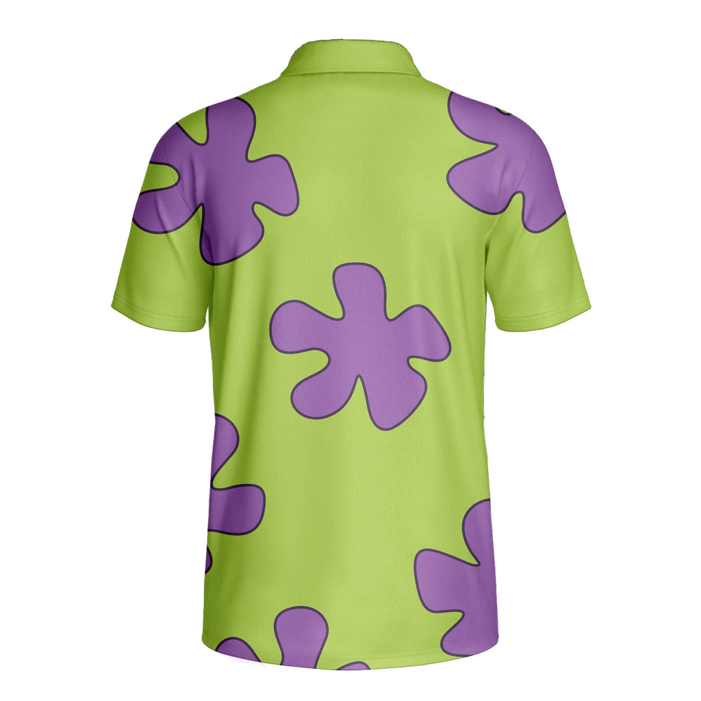 Summer Casual Patrick Star Cartoon - Golf Polo Shirt
