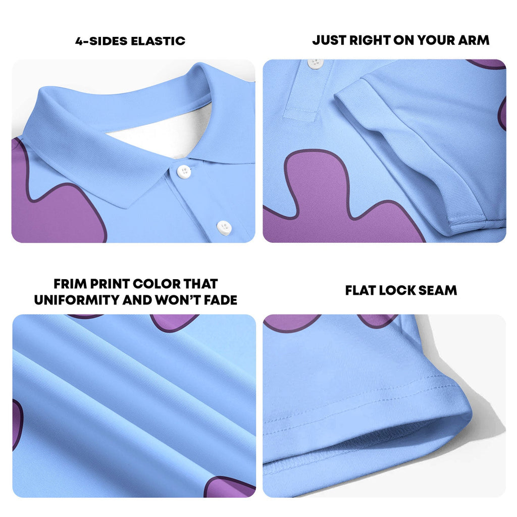 Summer Casual Patrick Star Cartoon - Golf Polo Shirt