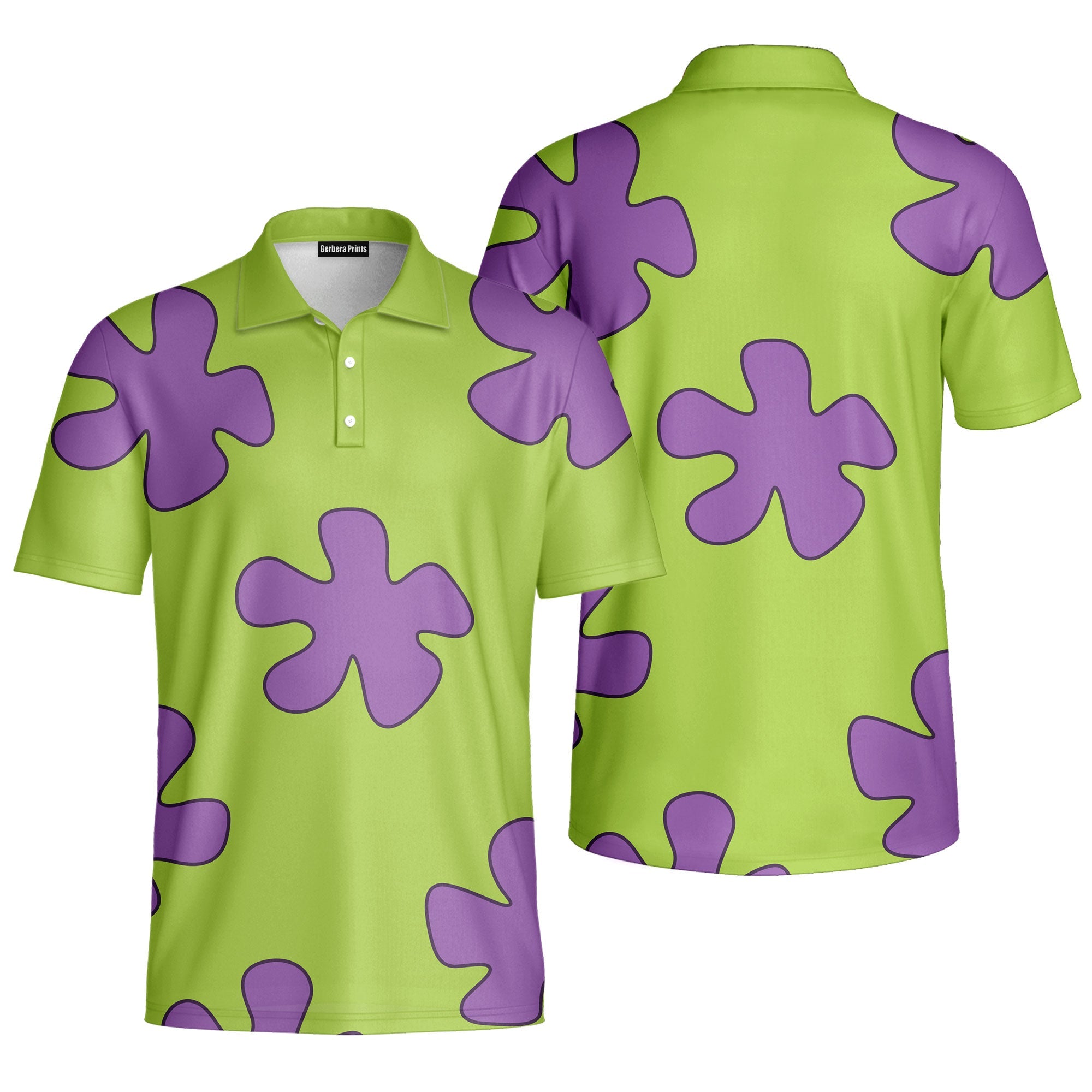 Summer Casual Patrick Star Cartoon - Golf Polo Shirt