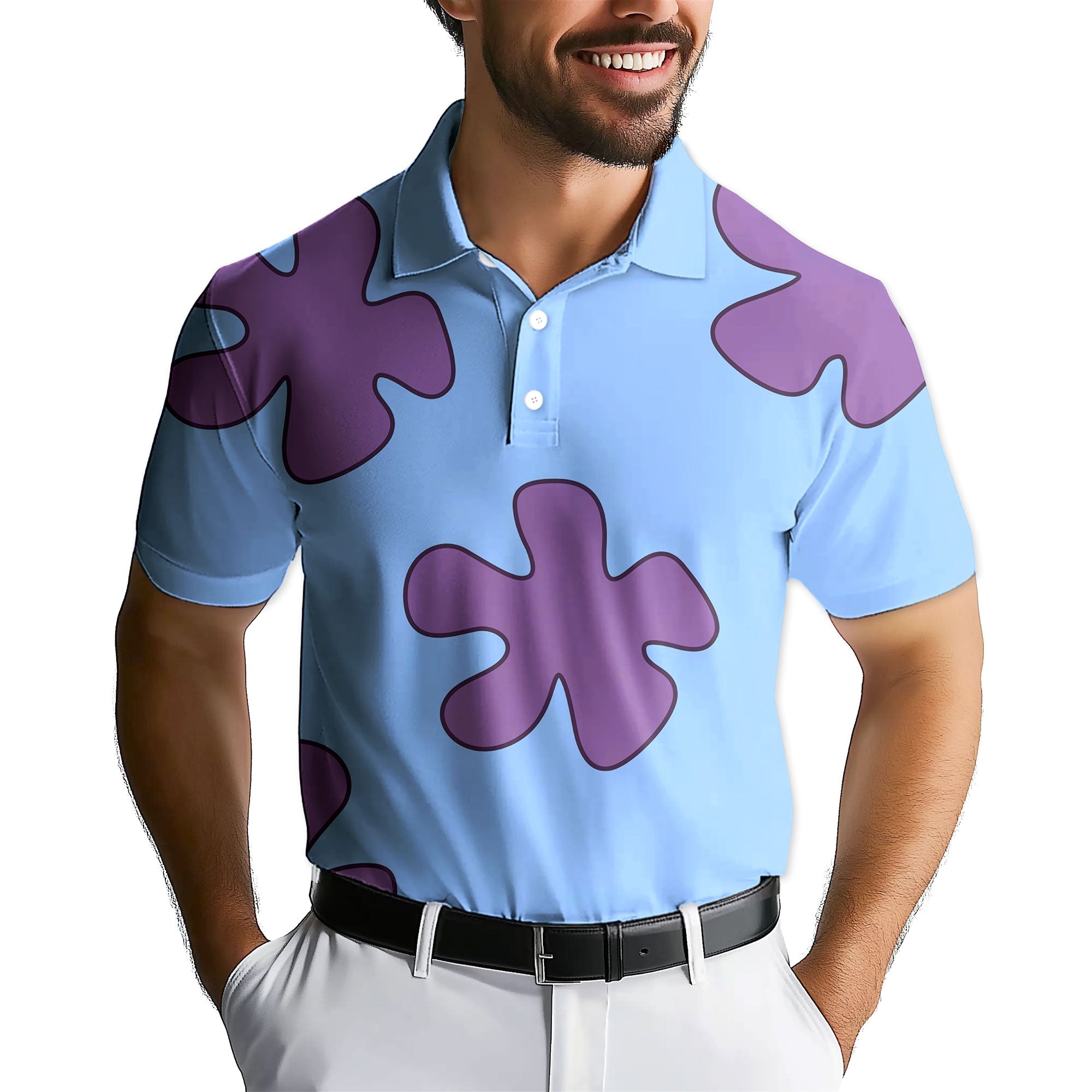 Summer Casual Patrick Star Cartoon - Golf Polo Shirt