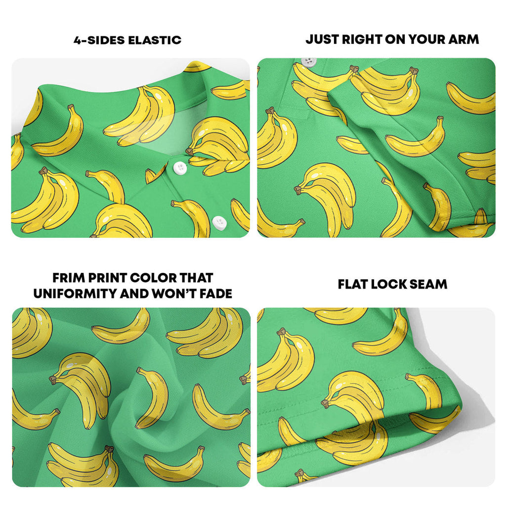 Bogey Banana Green - Funny Golf Polo