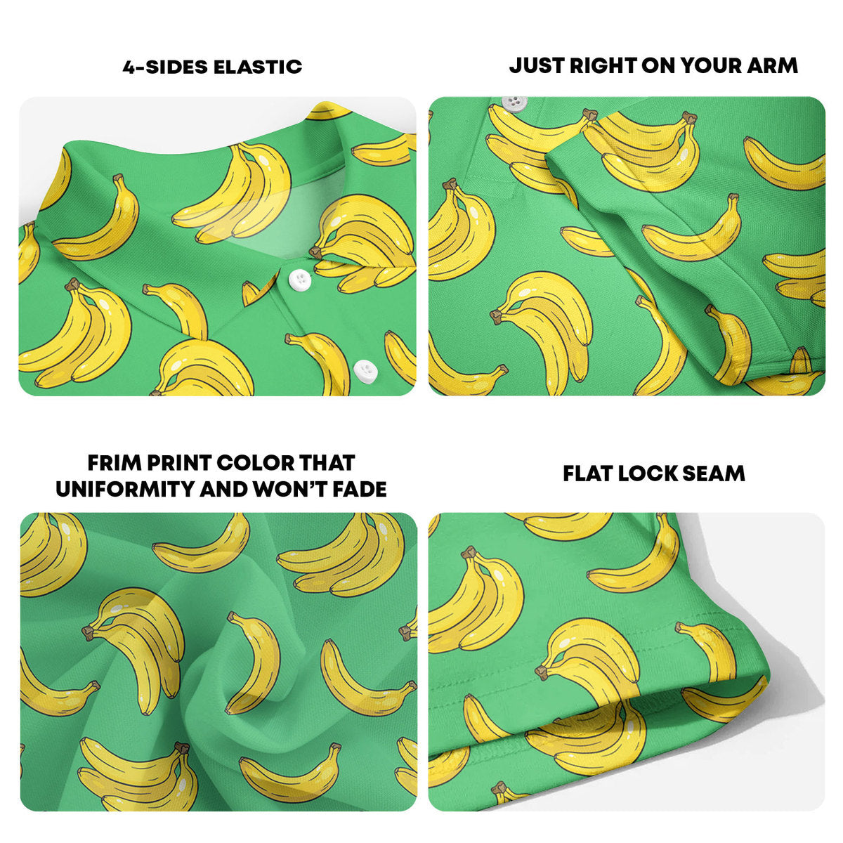 Bogey Banana Green - Funny Golf Polo