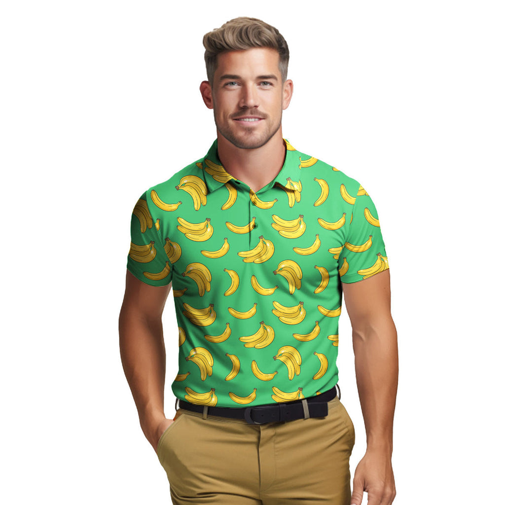 Bogey Banana Green - Funny Golf Polo