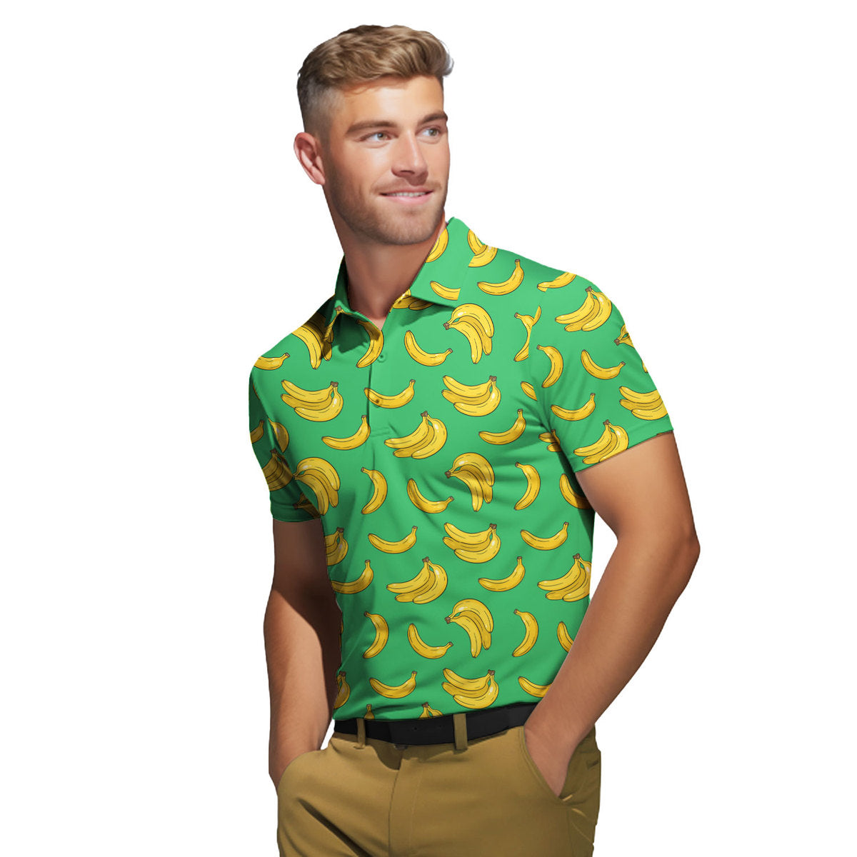Bogey Banana Green - Funny Golf Polo