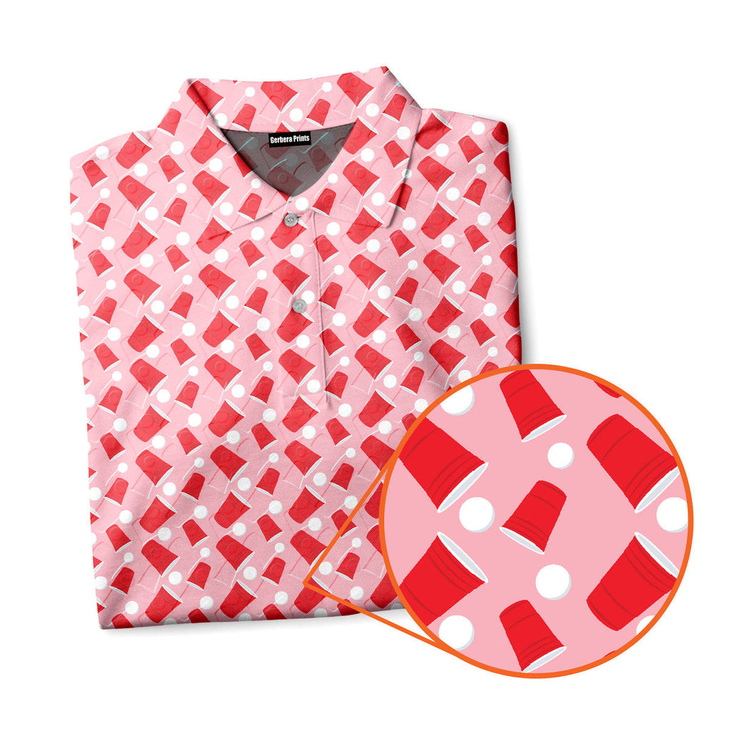Drinkers Cup Red Solo Cup - Funny Golf Polo