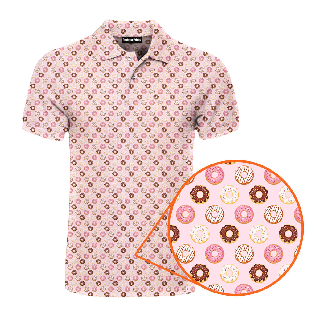 Donut Give A Putt Players Gear 19th Hole - Funny Golf Polo