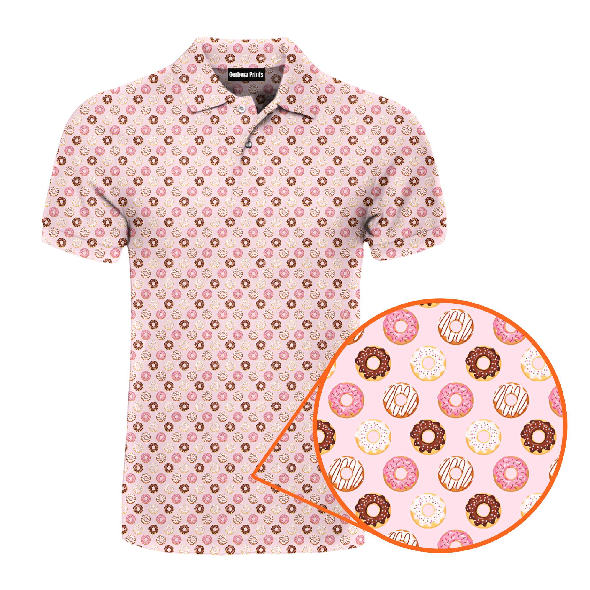 Donut Give A Putt Players Gear 19th Hole - Funny Golf Polo