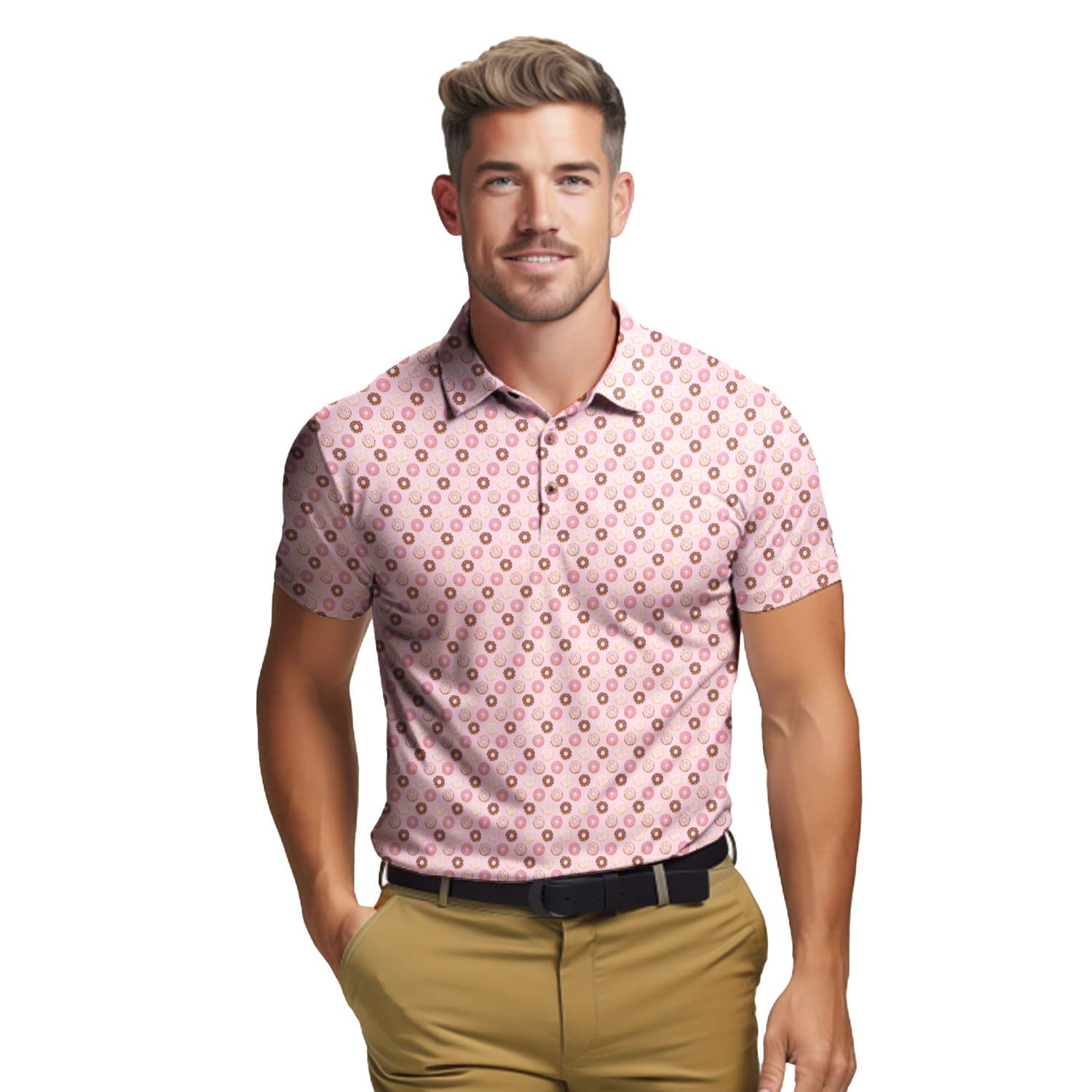 Donut Give A Putt Players Gear 19th Hole - Funny Golf Polo