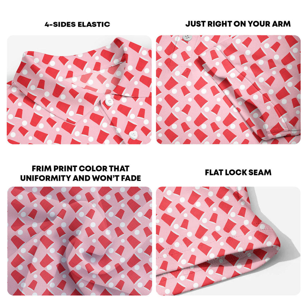 Drinkers Cup Red Solo Cup - Golf Polo Shirt