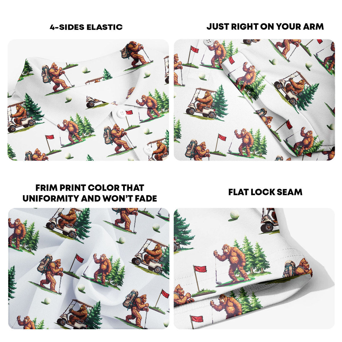 Bigfoot Golf Polo Shirt - Golf Polo Shirt