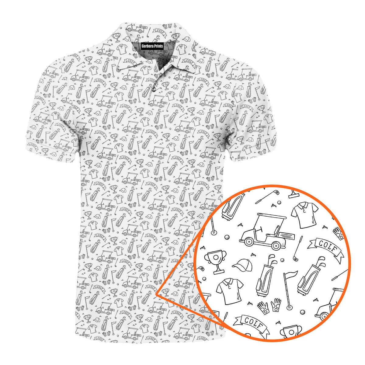 Doodle Golf - Golf Polo Shirt