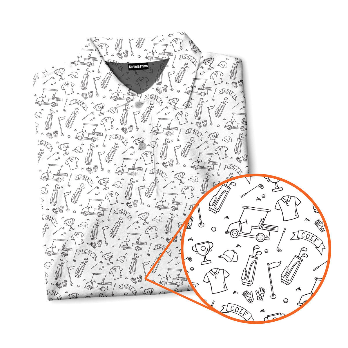 Doodle Golf - Golf Polo Shirt