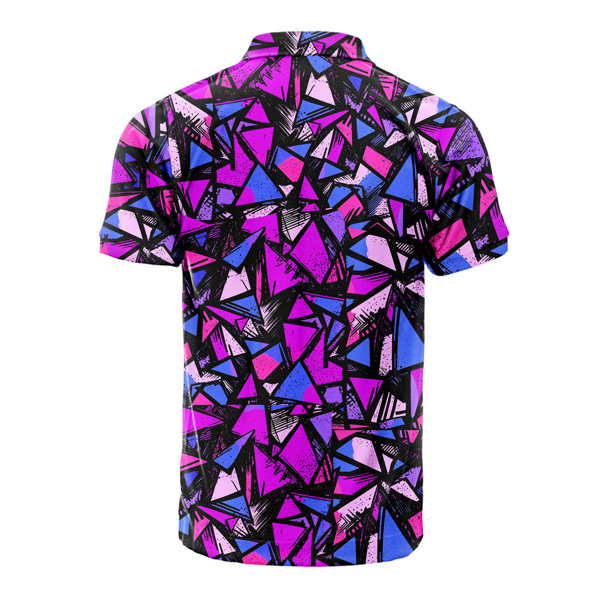 Abstract Pattern Geometric Shapes - Golf Polo Shirt