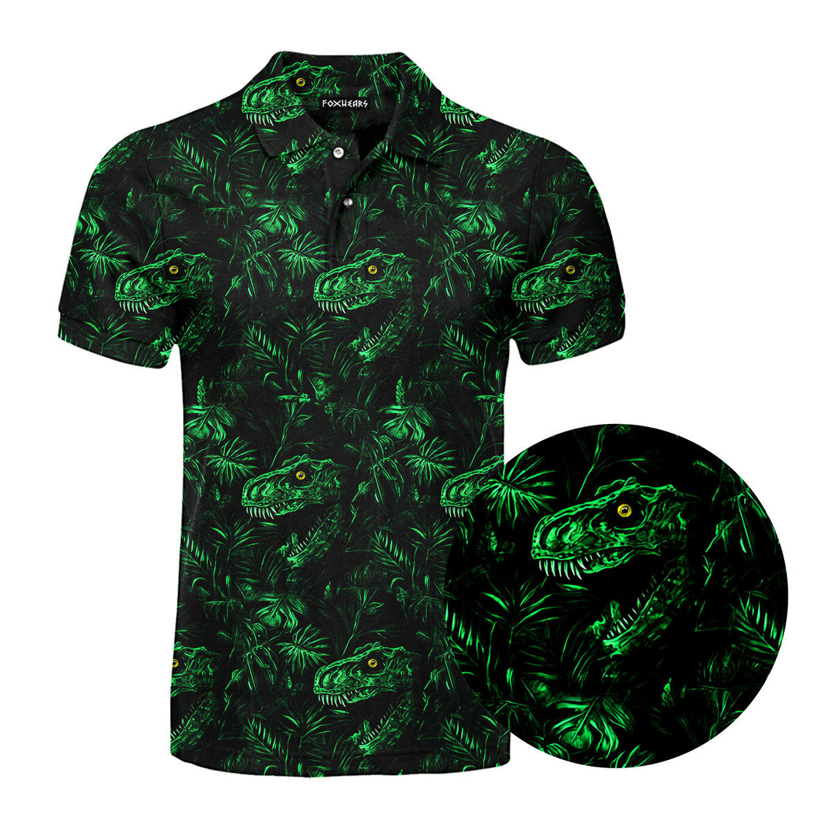 Hidden Dinosaur - Golf Polo Shirt