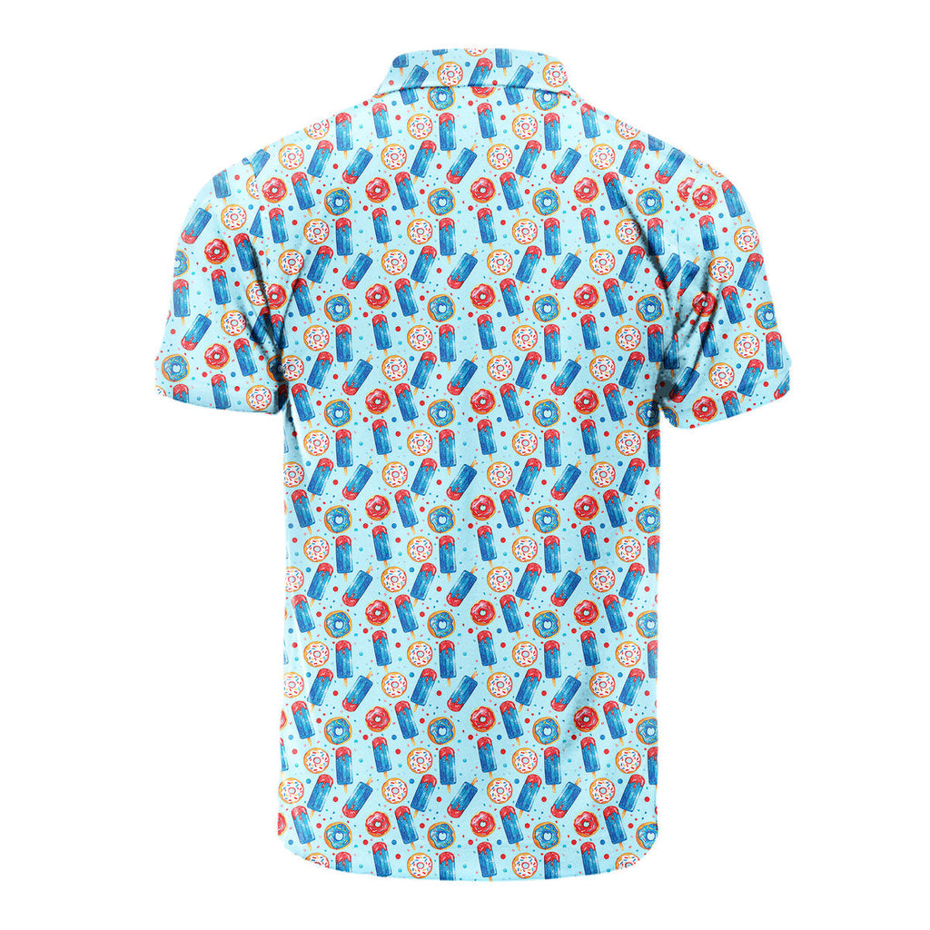 Patriotic Rocket Ice-Pop - Golf Polo Shirt
