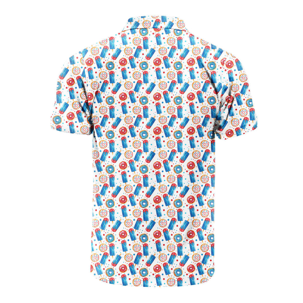 Patriotic Rocket Ice-Pop - Golf Polo Shirt