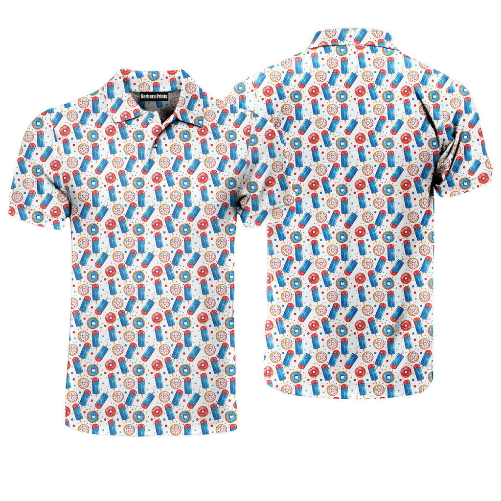Patriotic Rocket Ice-Pop - Golf Polo Shirt