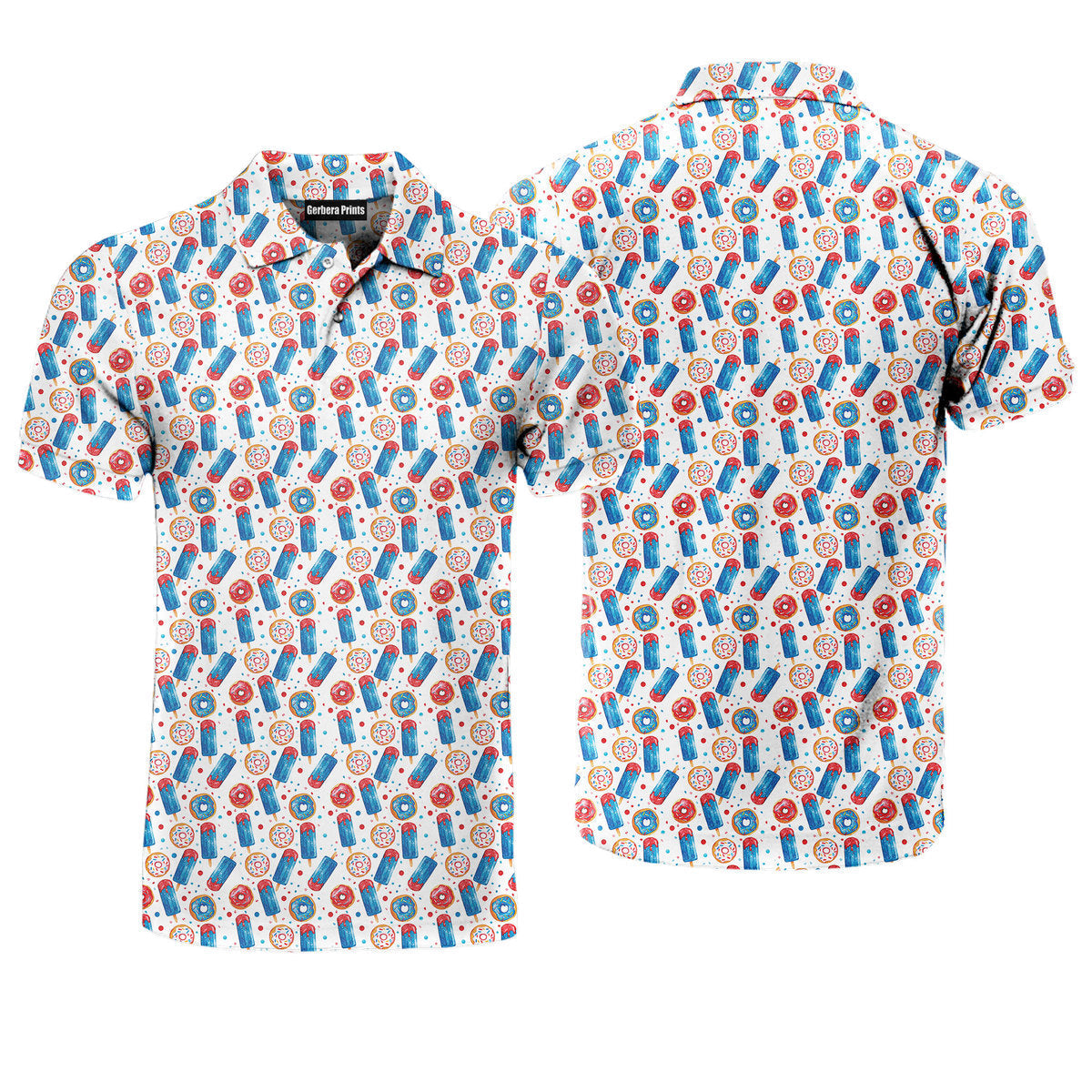 Patriotic Rocket Ice-Pop - Golf Polo Shirt