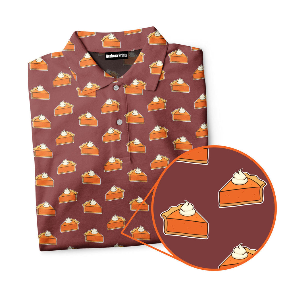 Thanksgiving Pumpkin Pie - Golf Polo Shirt