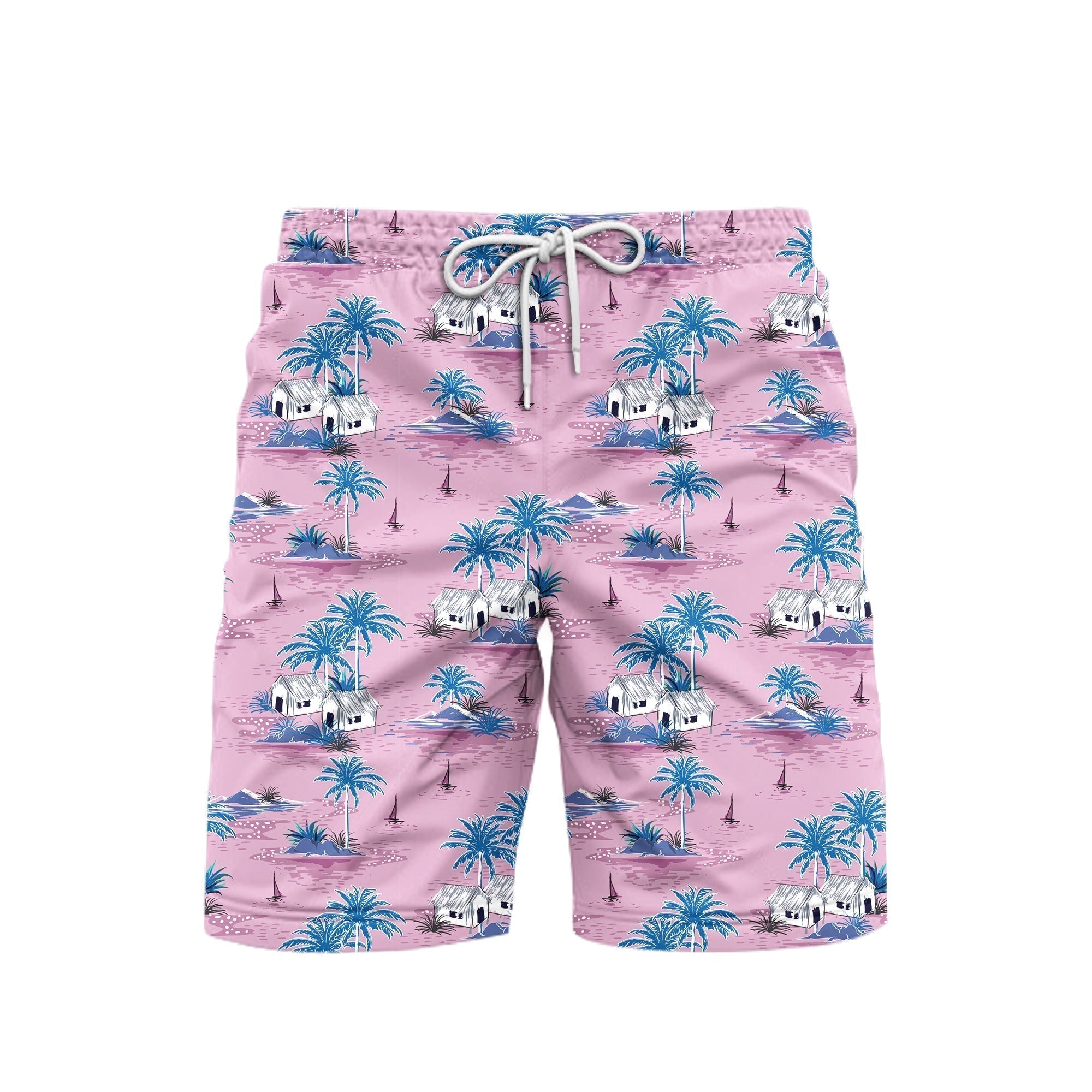 Palm Tree Beach Summer Beach Shorts For Men