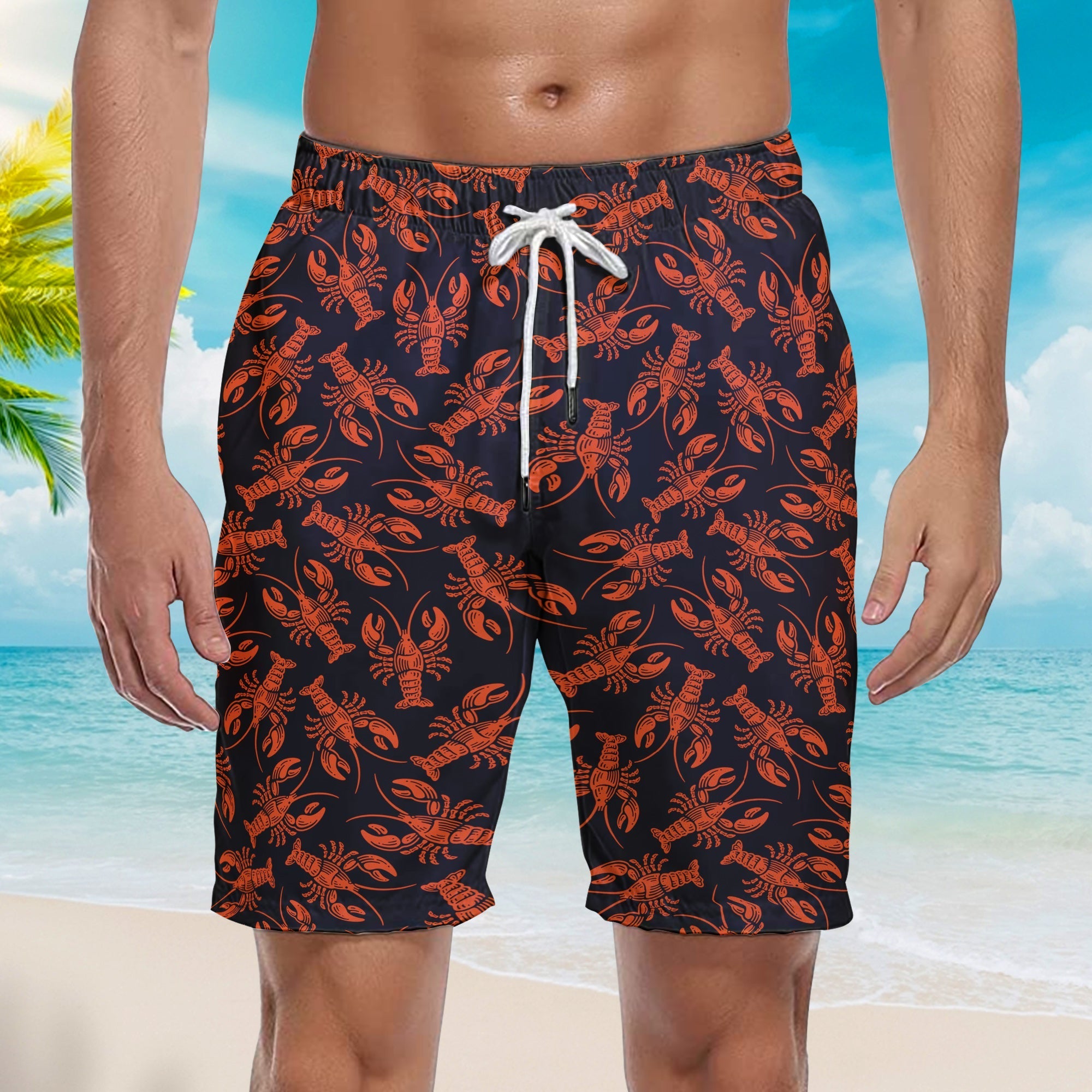 Amazing Lobster Beach Shorts For Men