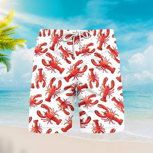 Life Is Better With Red Lobster Seafood Beach Shorts For Men