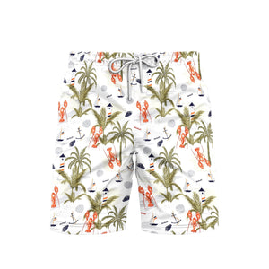 Tropical Lobster Aloha Beach Shorts For Men