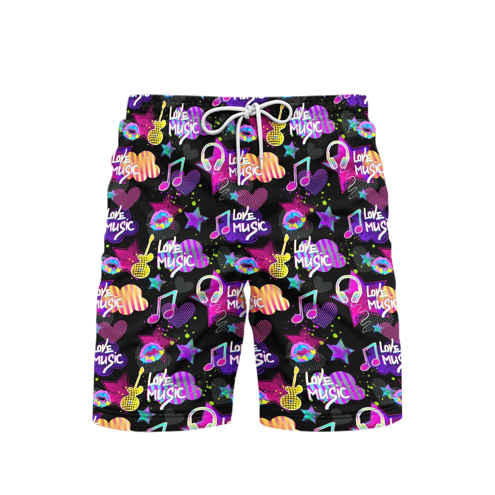 Life Is Better With Music Beach Shorts For Men