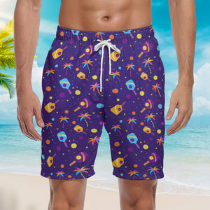 Pickleball Play Smarter Not Harder Beach Shorts For Men