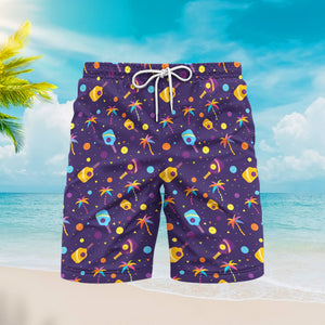 Pickleball Play Smarter Not Harder Beach Shorts For Men