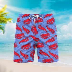 Funny Lobster And Crab Beach Shorts For Men