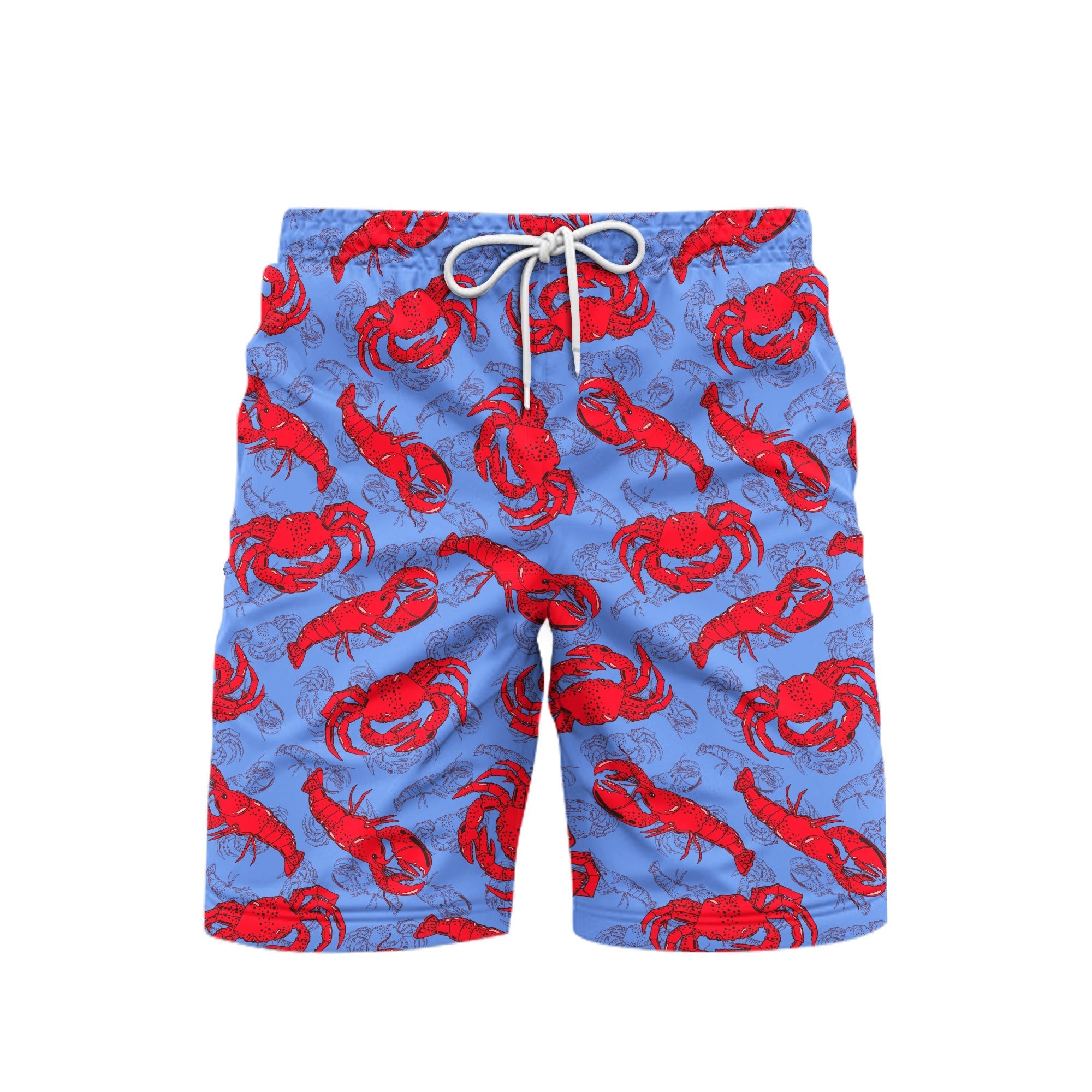 Funny Lobster And Crab Beach Shorts For Men