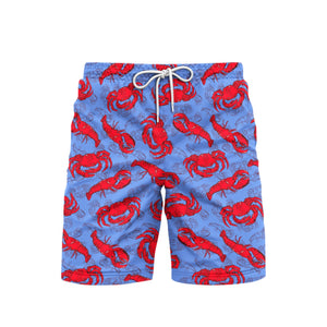 Funny Lobster And Crab Beach Shorts For Men