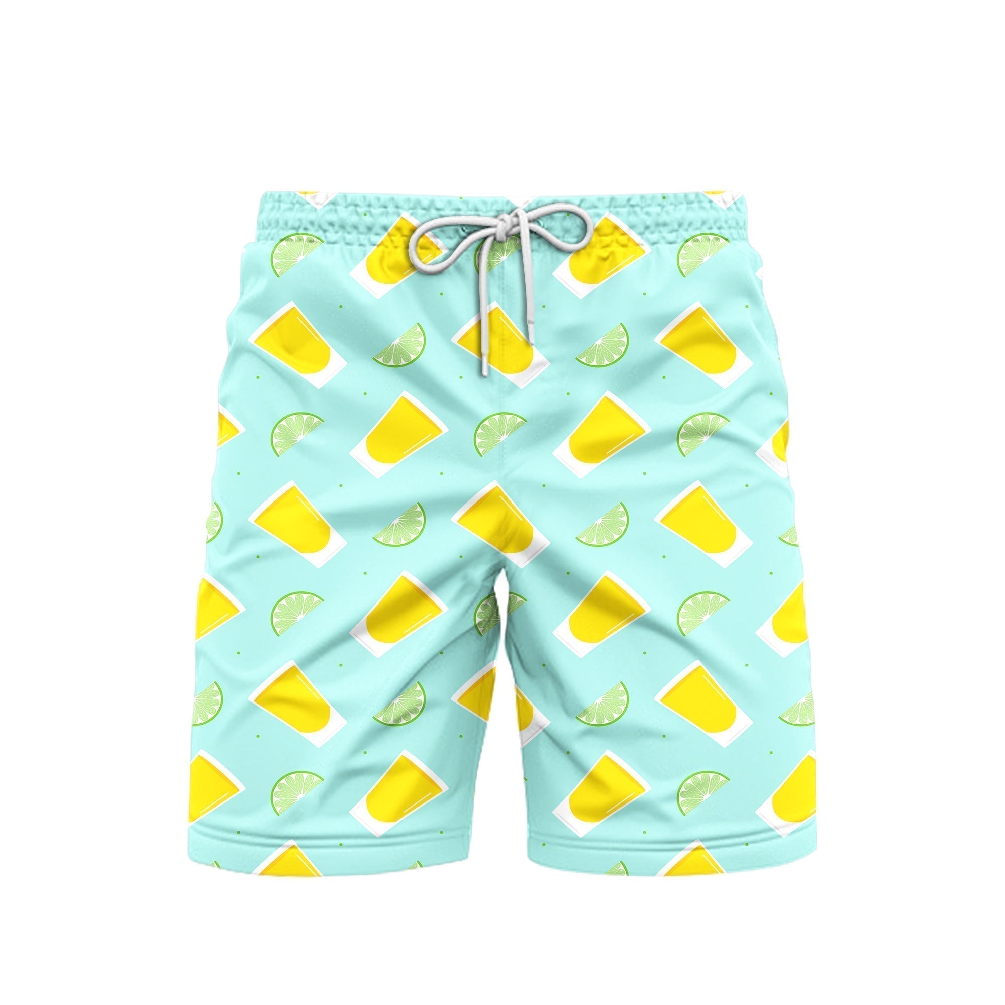Wine Tequila Lover Mexico Beach Shorts For Men
